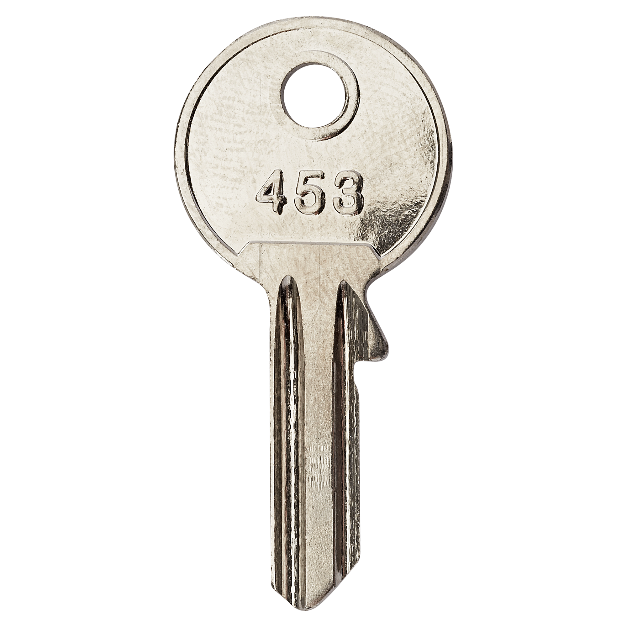 Silberner Schlüssel mit der Nummer 453