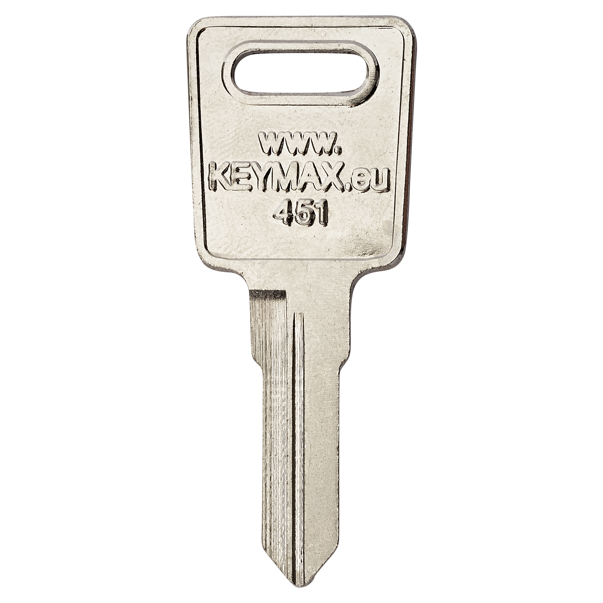 Silberner Schlüsselrohling KEYMAX 451