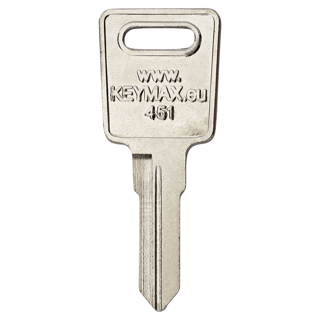 Silberner Schlüsselrohling KEYMAX 451