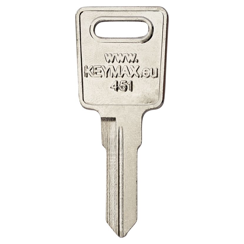Silberner Schlüsselrohling KEYMAX 451