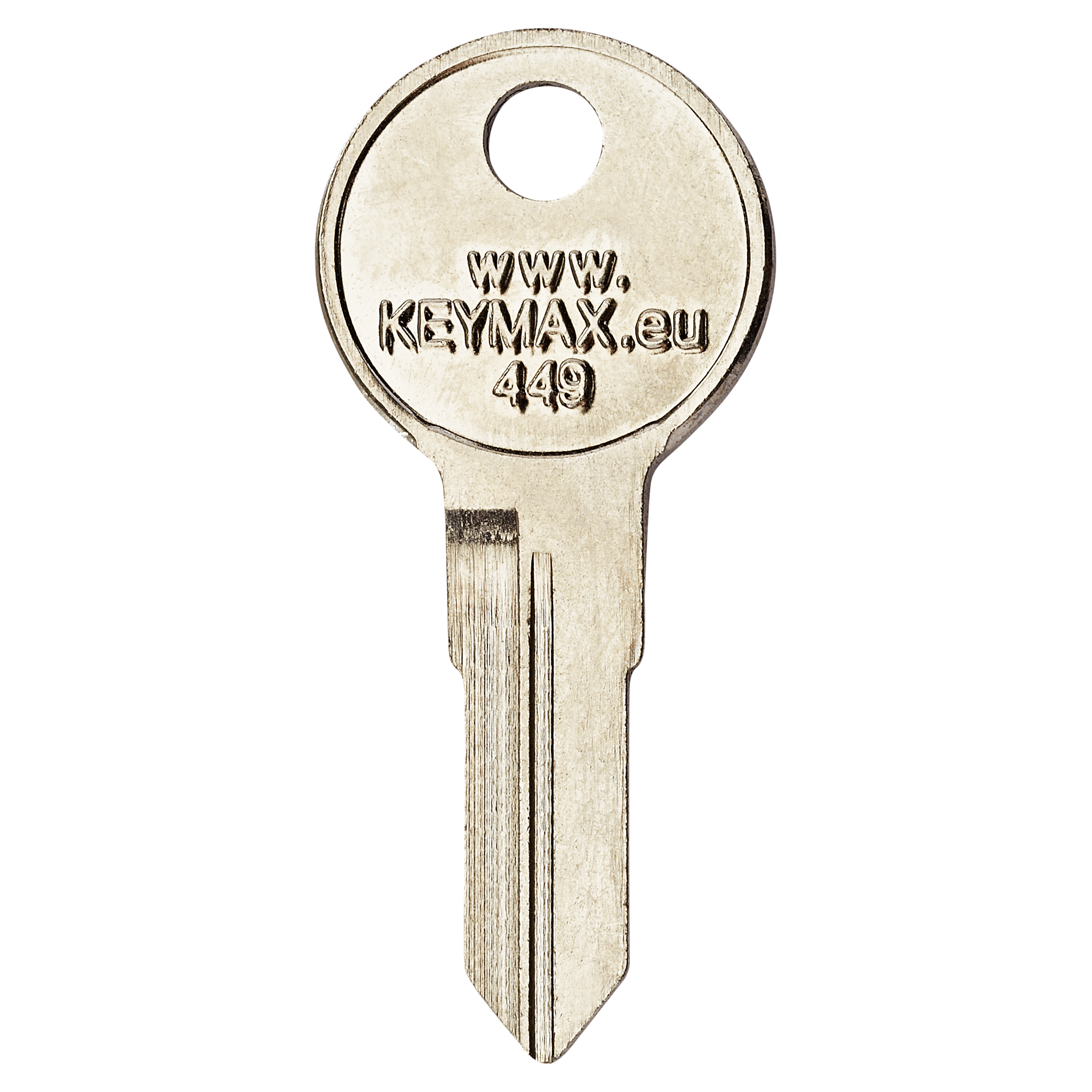 Silberner Schlüsselrohling KEYMAX 449