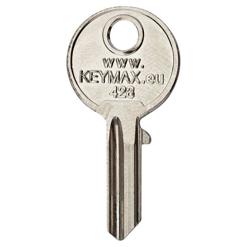 Silberner Schlüsselrohling KEYMAX 428
