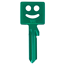 Grüner Schlüssel mit Smiley und der Nummer 102.