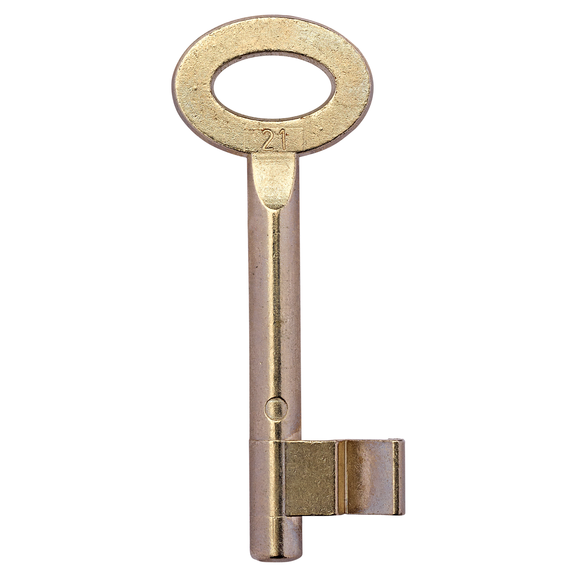 Goldener Zimmertürschlüssel mit der Nummer 21