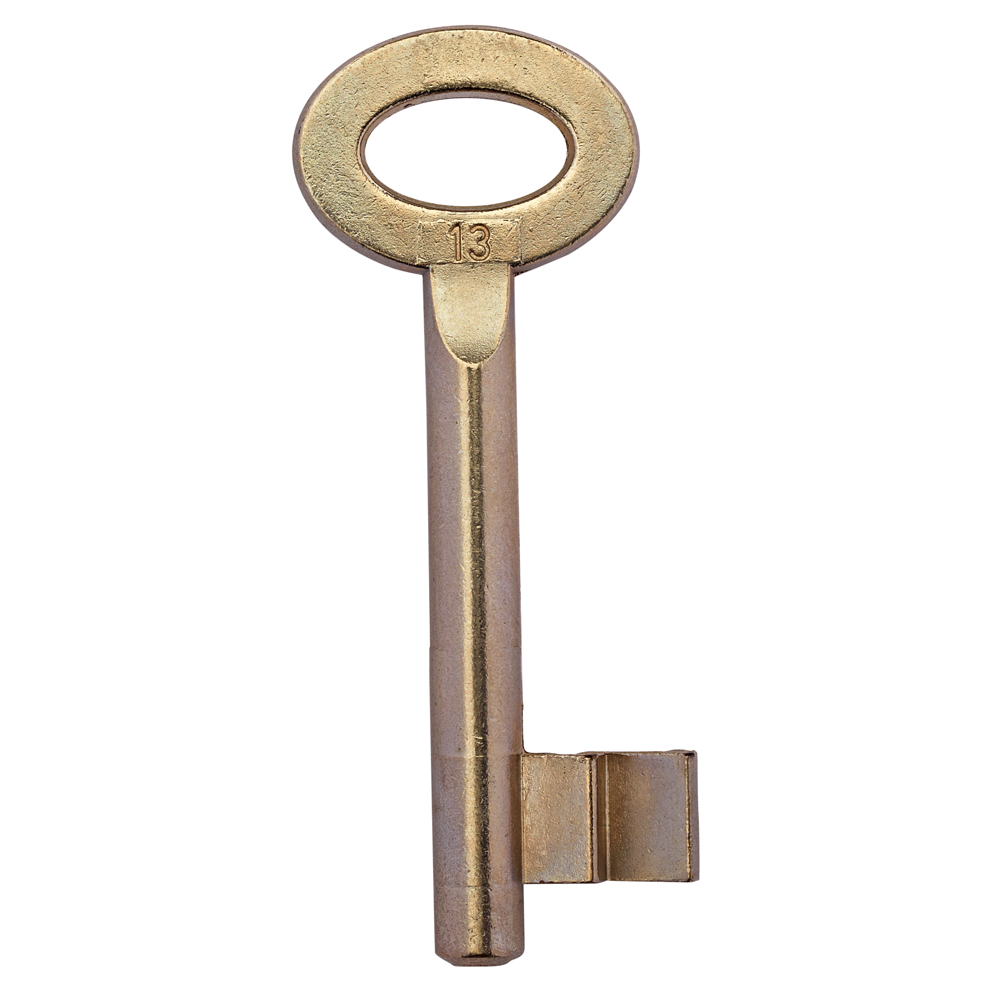 Goldener Zimmertürschlüssel mit der Nummer 13.