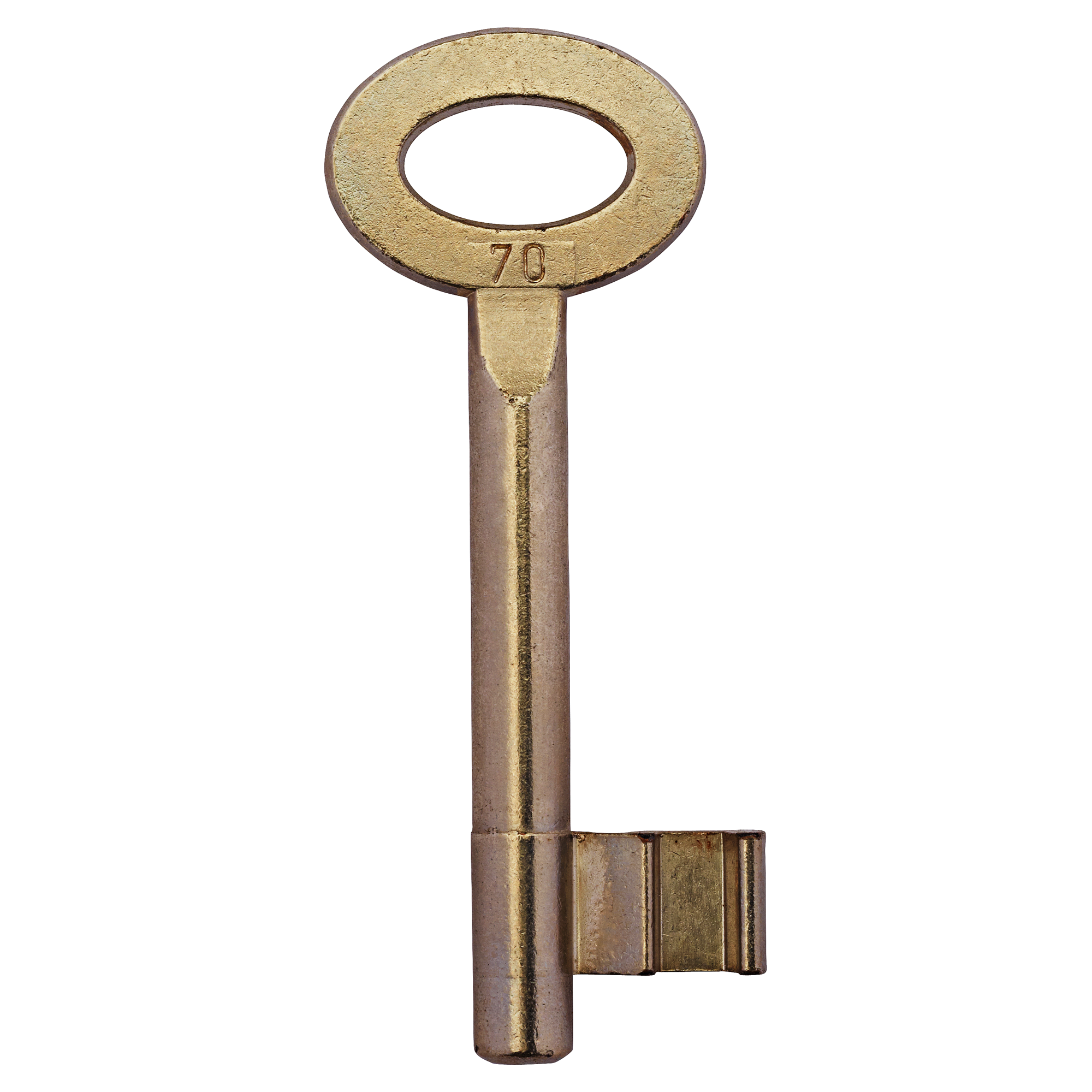 Goldener Zimmertürschlüssel mit der Nummer 70.