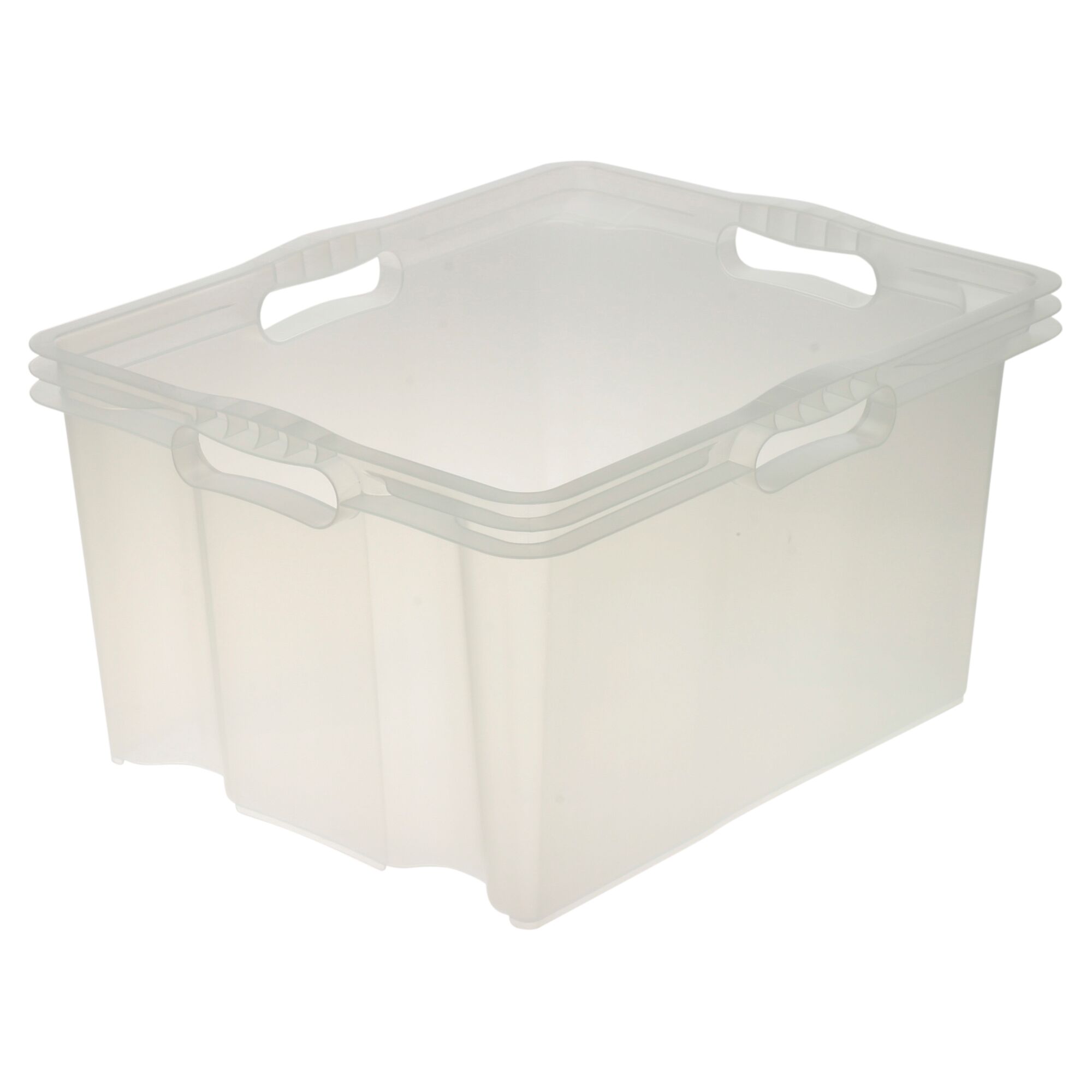 Zwei transparente Multi-Boxen XL