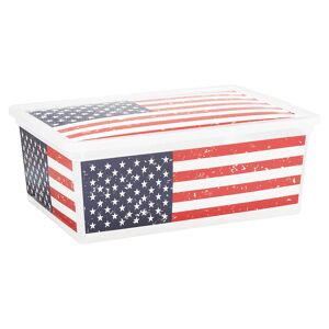 Kunststoffbox "C Box" American Flag S 37 x 26 x 14 cm