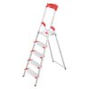 Stehleiter 'L81 ComfortLine' 5 Stufen, silbern 1,07 m