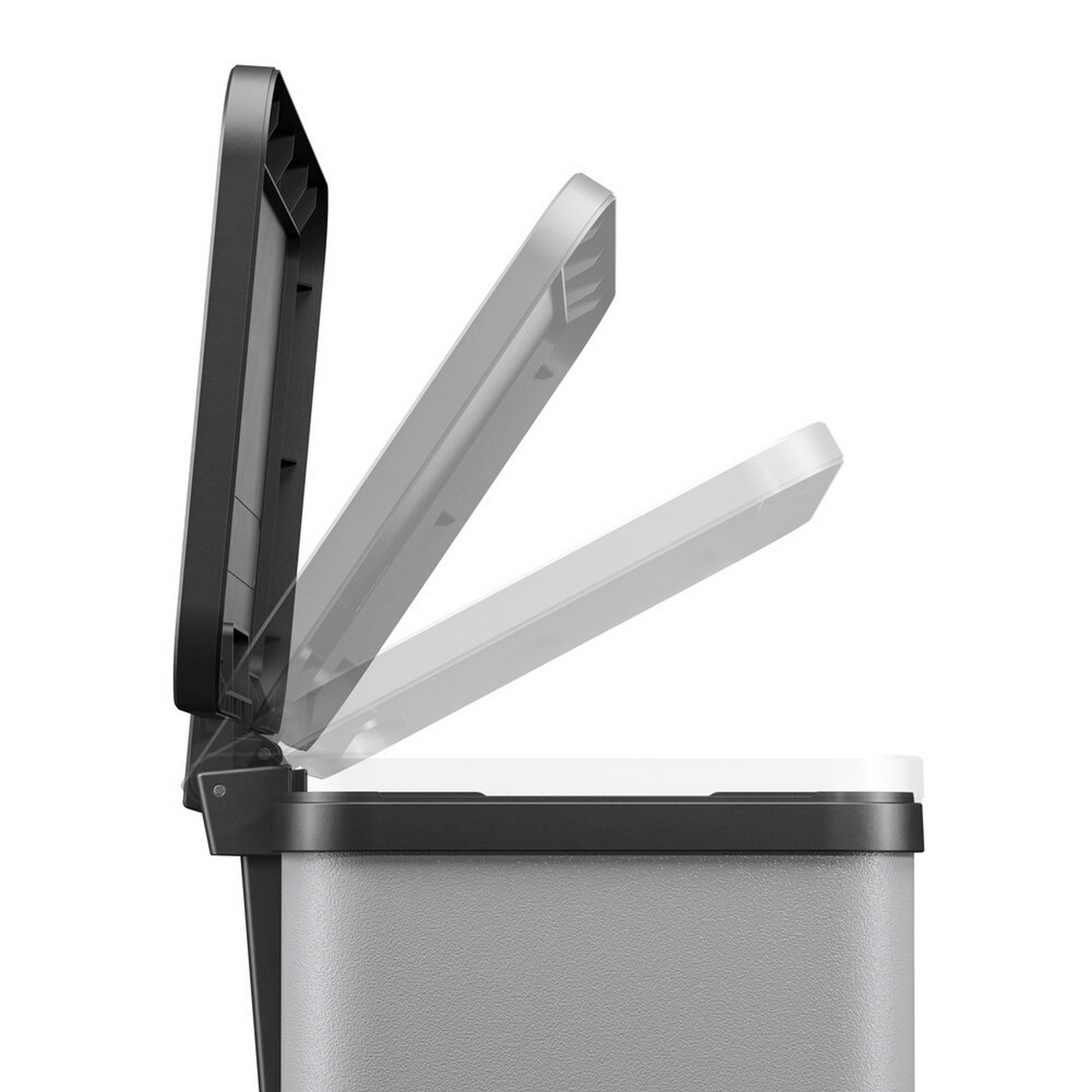 Tret-Abfalltrenner 'Öko Duo Plus M' 2 x 9 l hellgrau matt