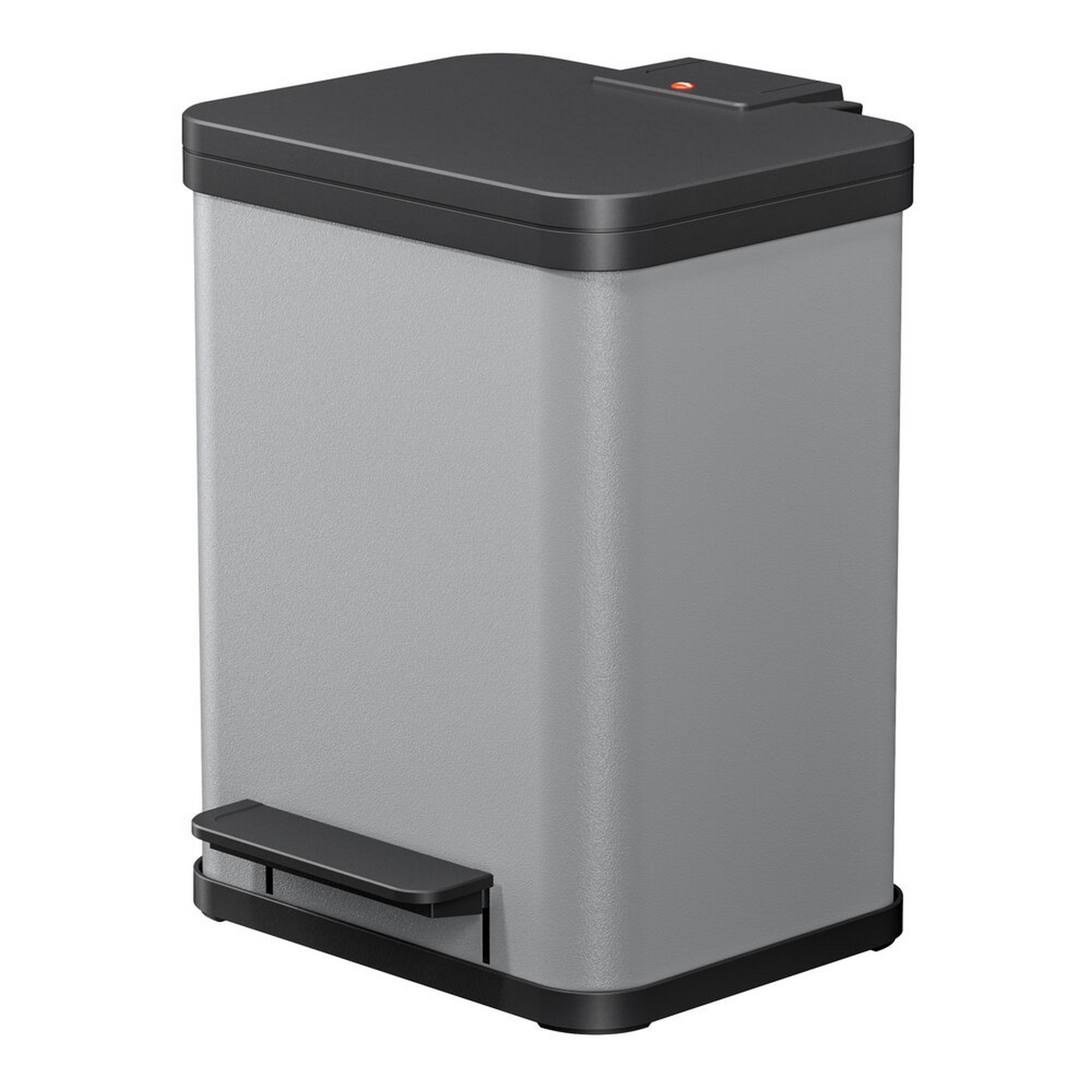 Tret-Abfalltrenner 'Öko Duo Plus M' 2 x 9 l hellgrau matt