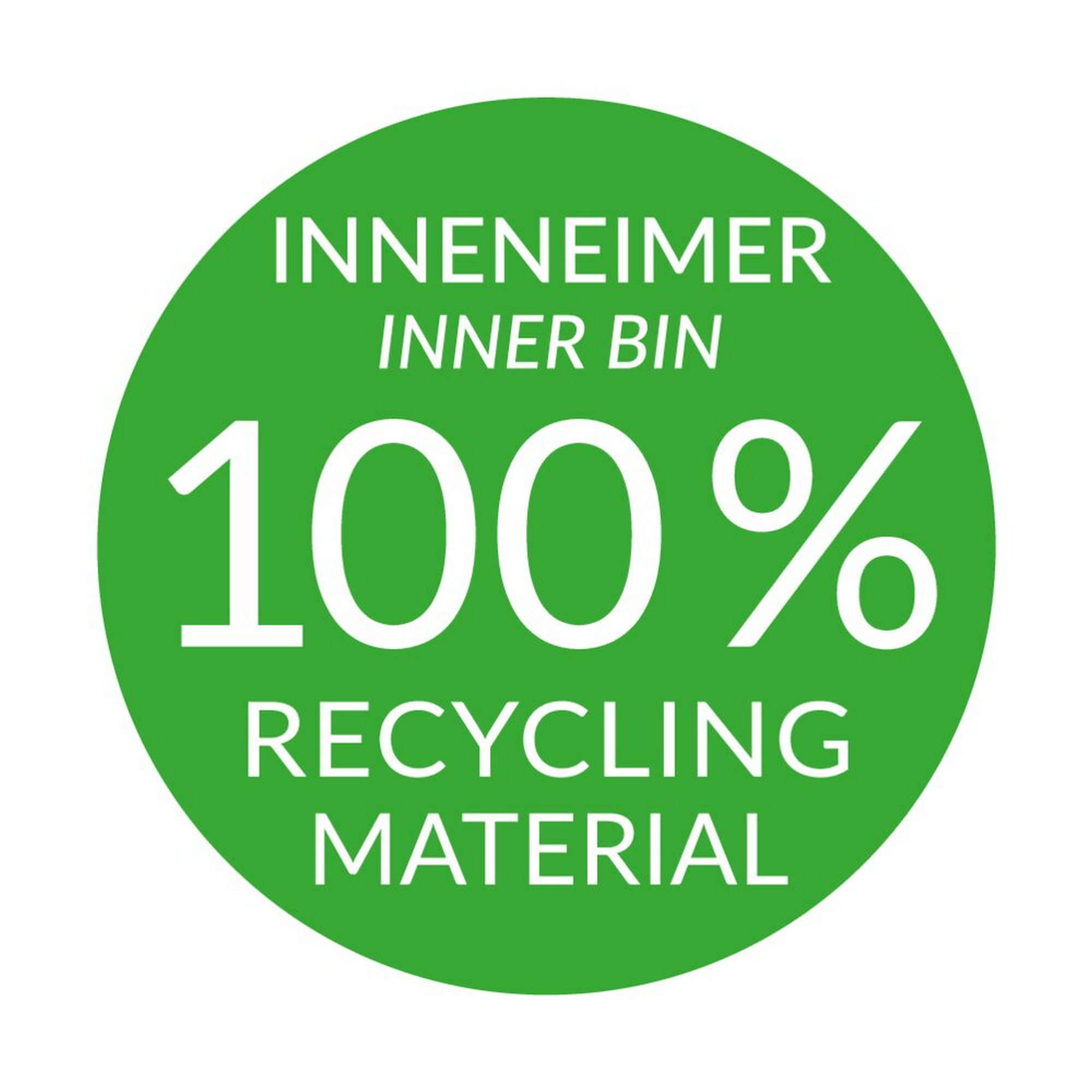 Tret-Abfalltrenner 'Öko Trio Plus L' 3 x 9 l weiß matt