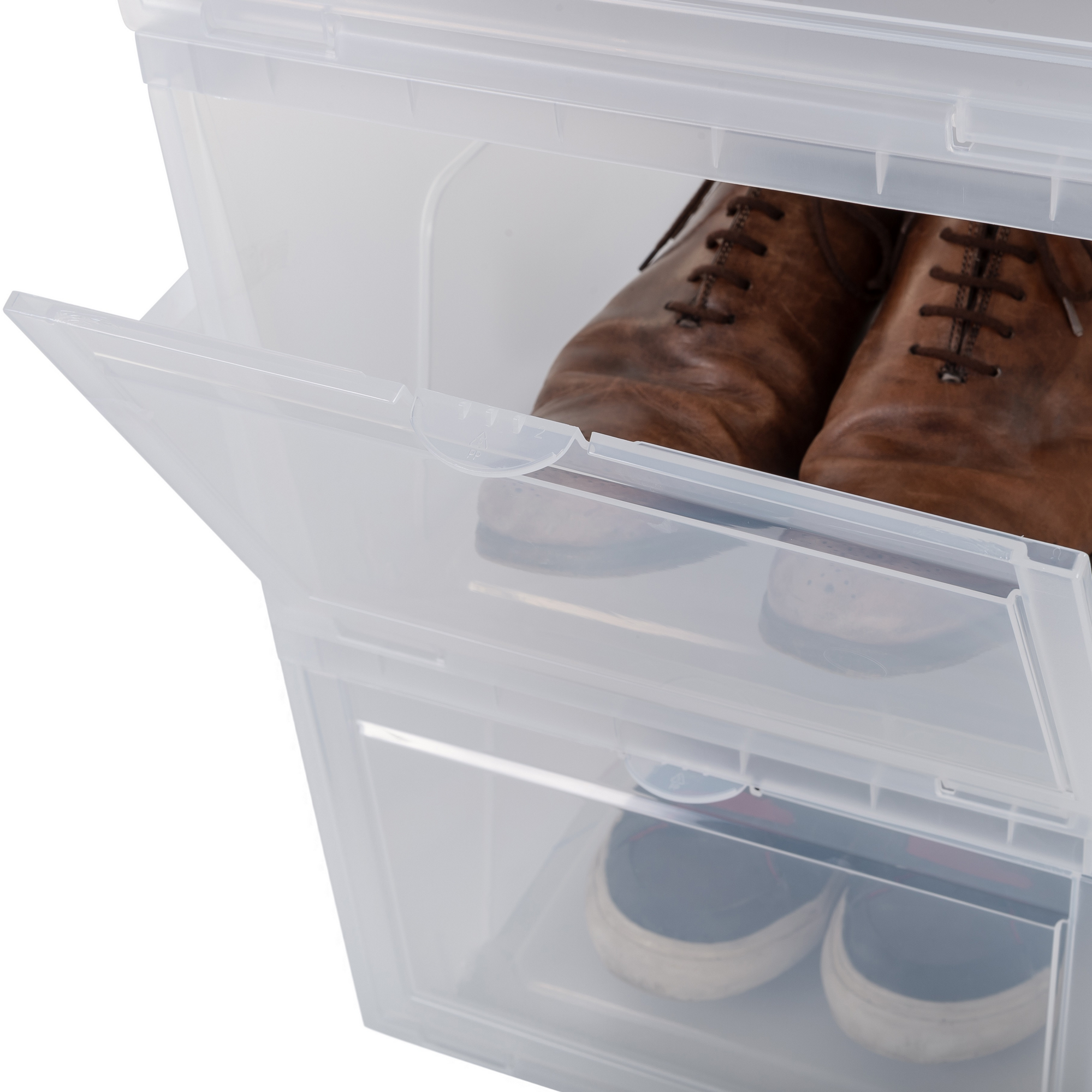Schuh- und Sneakerbox transparent + product picture