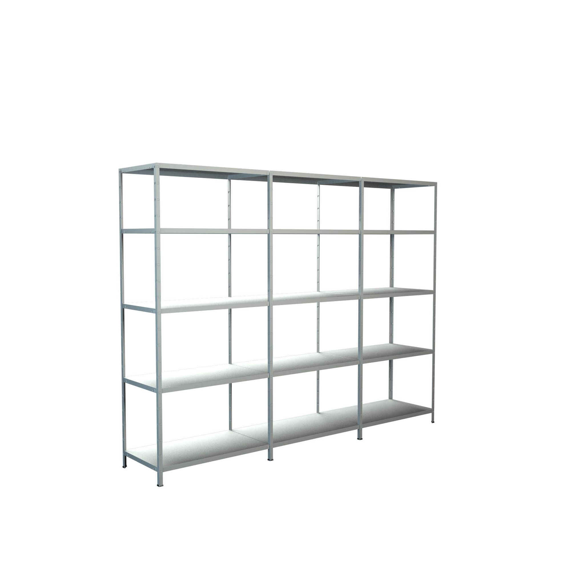 Leeres Steckregal mit fünf Ebenen
