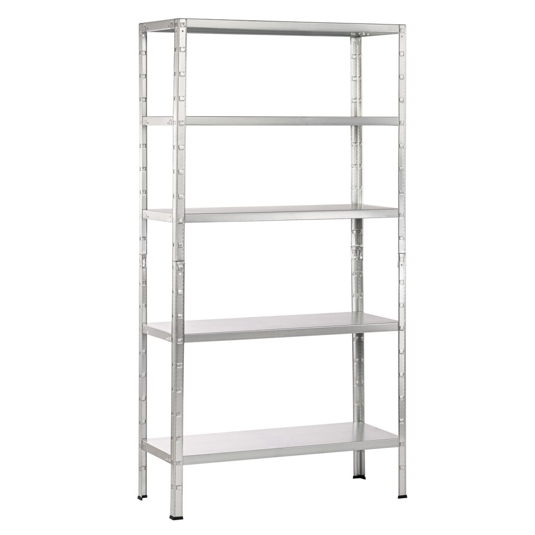 Metallregal mit fünf Böden