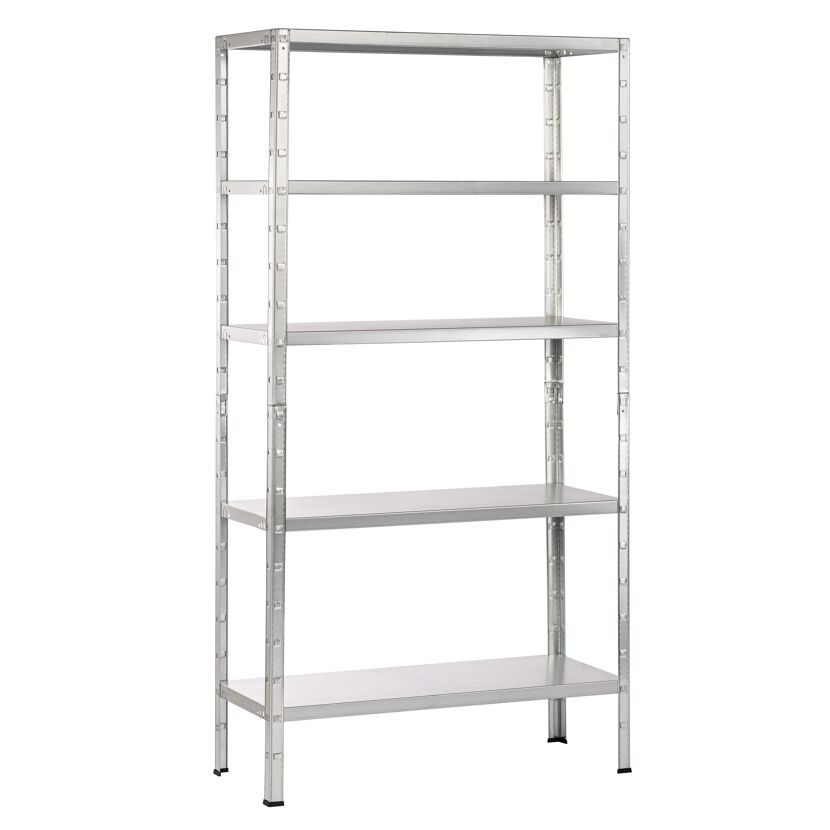 Metallregal mit fünf Böden