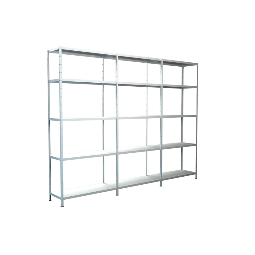 Leeres Steckregal aus Metall