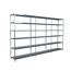 Steck-Grundregal und 2 Anbauregale 230 x 260 x 50 cm, 18 Böden, verzinkt, Tragkraft 510 kg