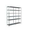 Leeres Steckregal aus Metall
