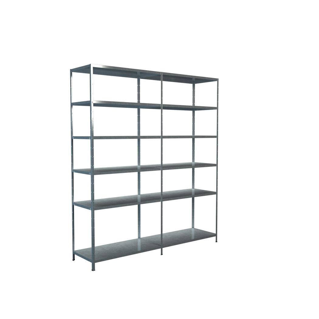 Leeres Steckregal aus Metall