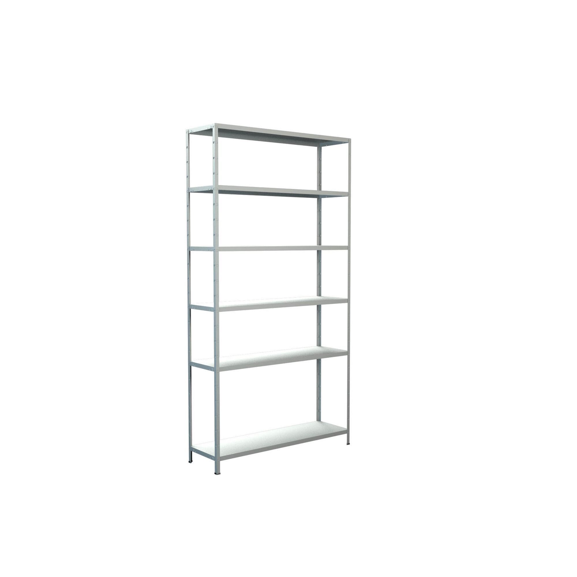 Metallregal mit fünf Einlegeböden