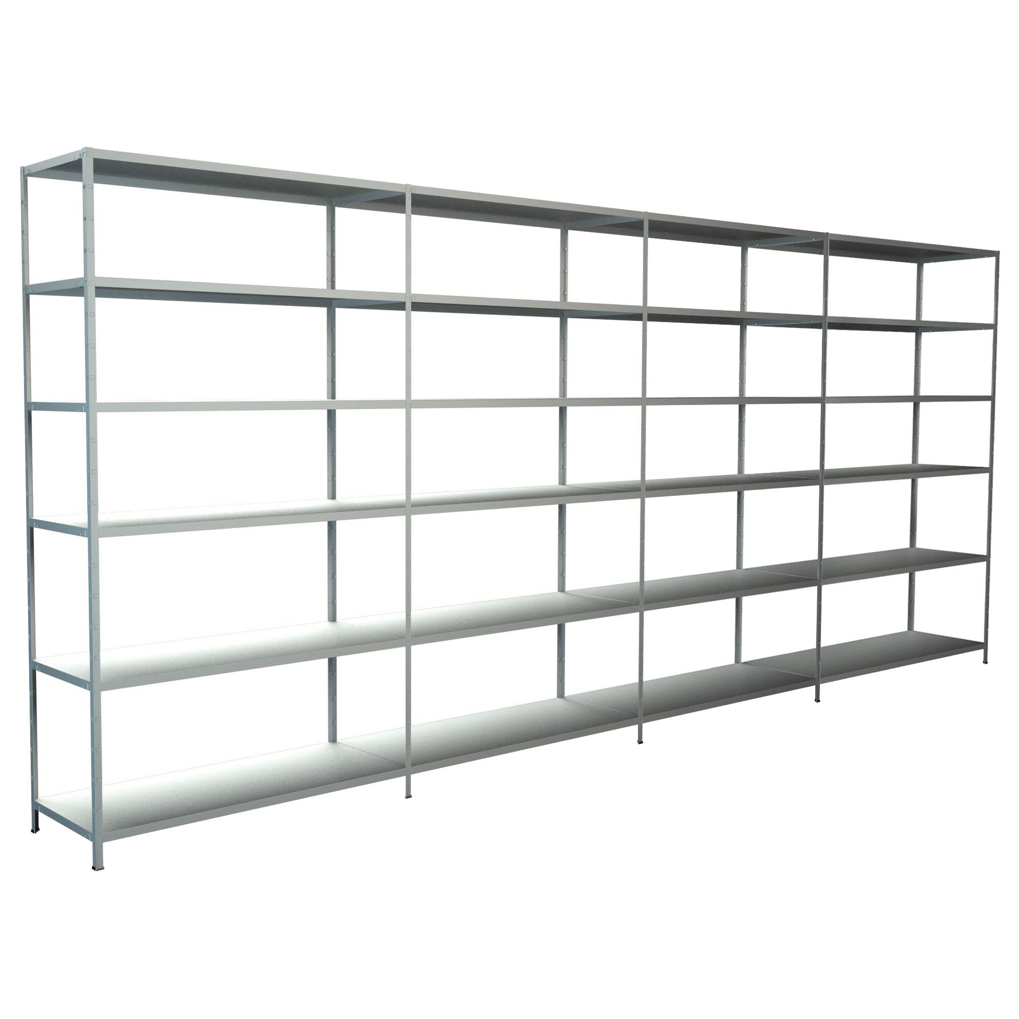 Leeres Steckregal aus Metall