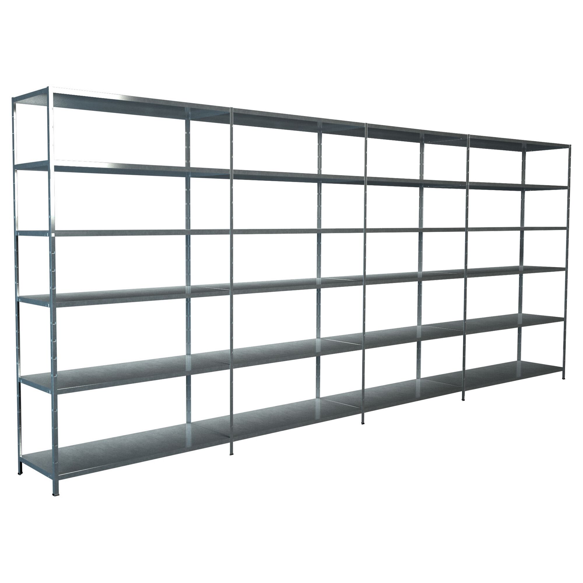 Leeres Metallregal