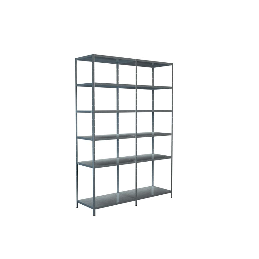 Leeres Steckregal aus Metall