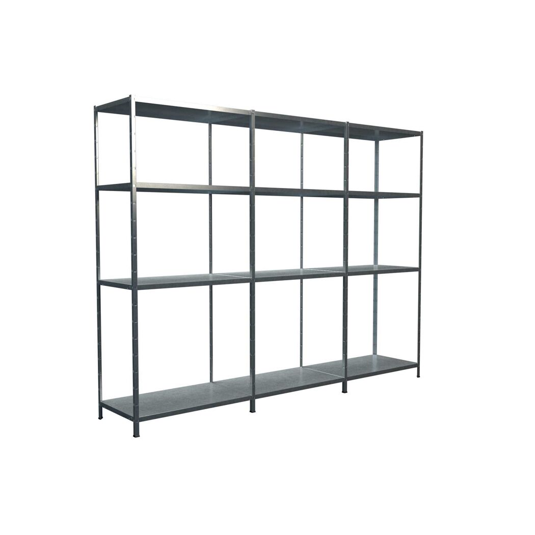 Leeres Steckregal aus Metall