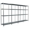 Leeres Steckregal aus Metall