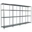 Leeres Steckregal aus Metall