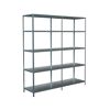 Leeres Steckregal aus Metall