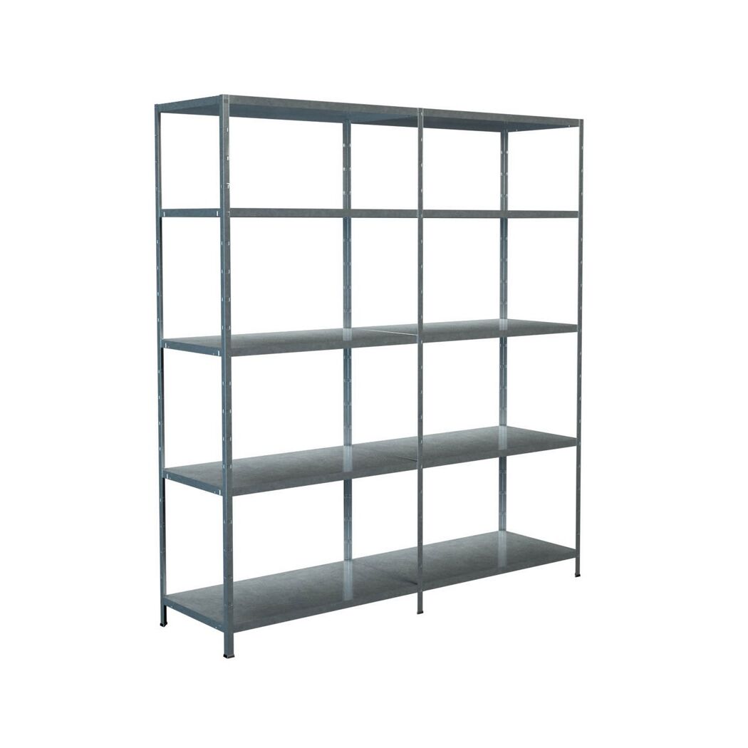 Leeres Steckregal aus Metall