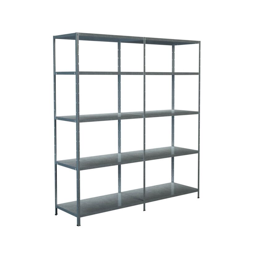 Leeres Steckregal aus Metall