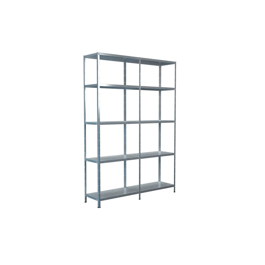 Leeres Steckregal aus Metall