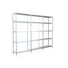 Leeres Steckregal aus Metall