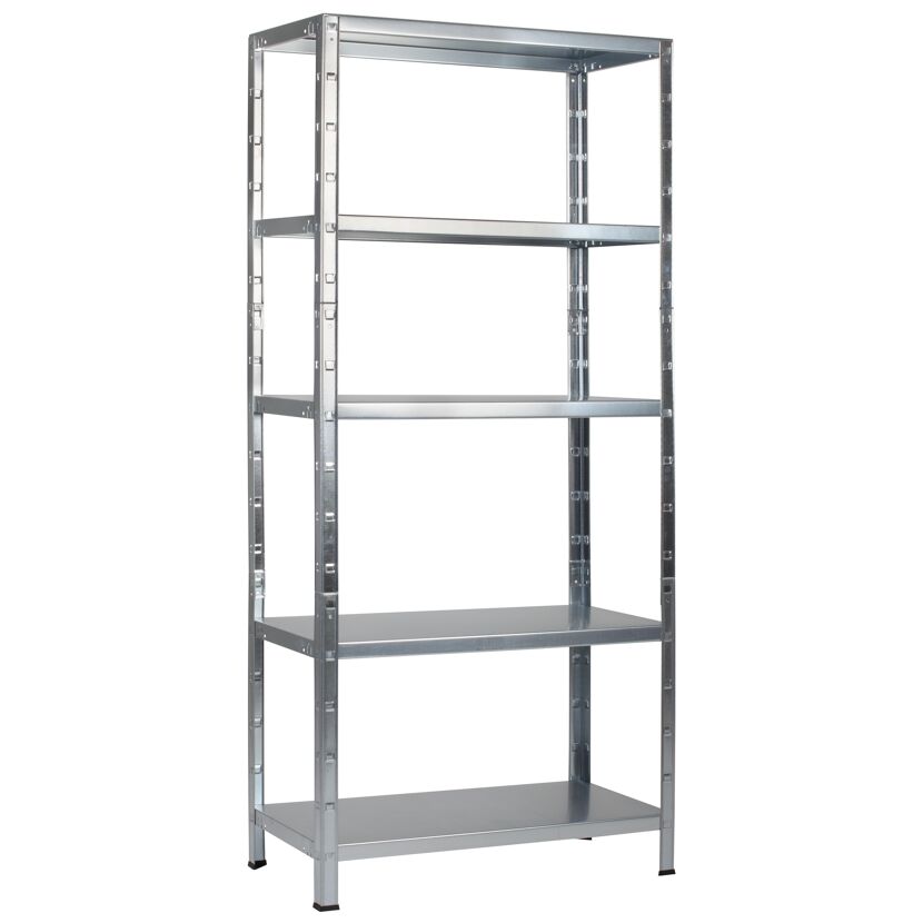 Metallregal mit fünf Böden