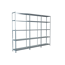Steck-Grundregal und 2 Anbauregale 200 x 260 x 35 cm, 15 Böden, verzinkt, Tragkraft 425 kg