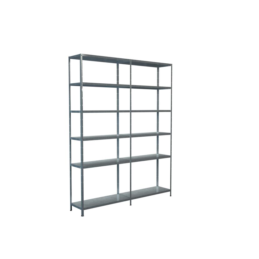 Leeres Steckregal aus Metall