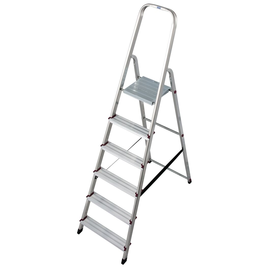 Alu-Leiter mit sechs Stufen