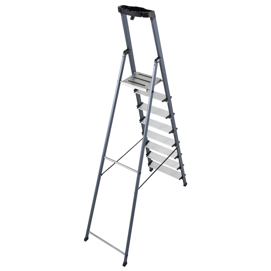 Alu-Leiter 1x8 Stufen eloxiert