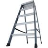 Alu-Leiter 2x5 Stufen eloxiert