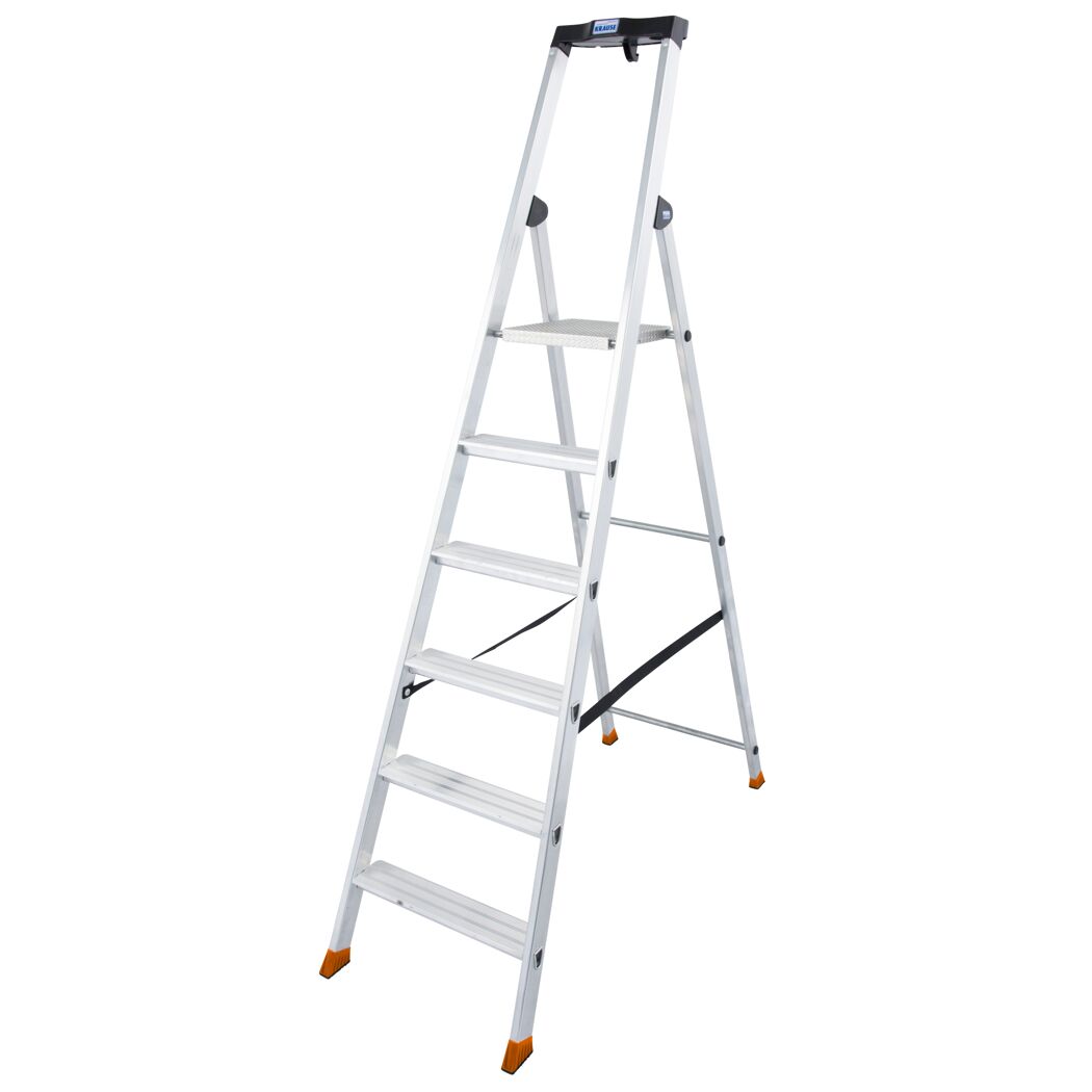 Alu-Leiter KRAUSE, 1x6 Stufen