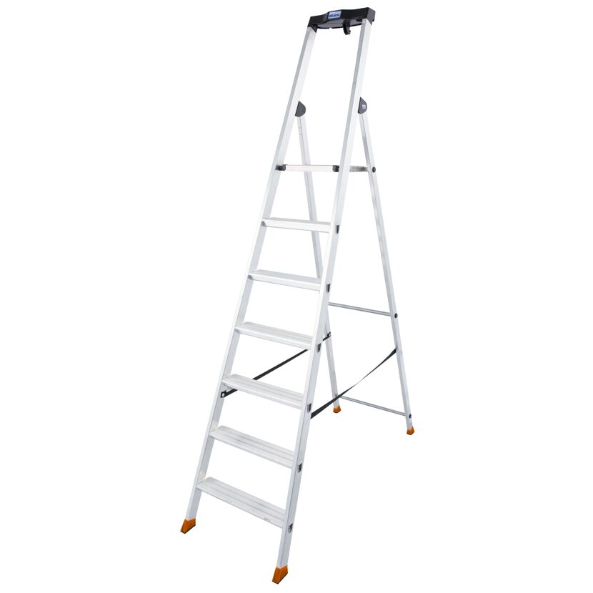 Alu-Leiter mit sieben Sprossen