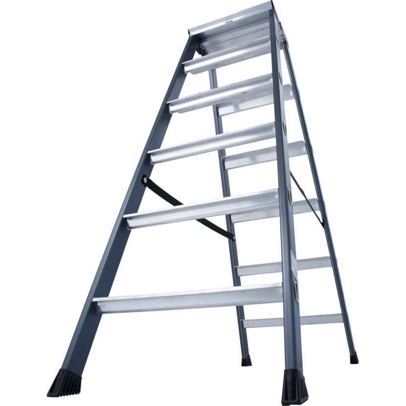Aluleiter mit sechs Sprossen