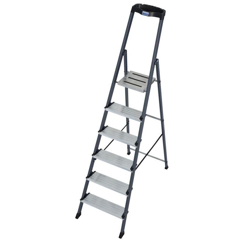 Alu-Leiter mit sechs Stufen