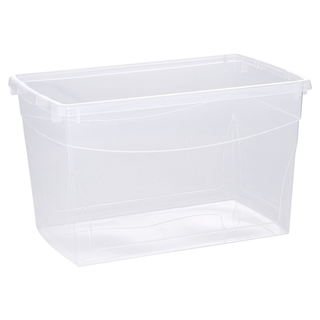 Leere durchsichtige Aufbewahrungsbox Omnibox M