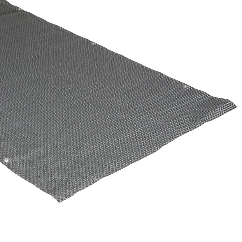 Balkonverkleidung Kunststoff anthrazit/silbern 90 cm