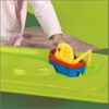 Sandkasten 'Sandy' mit Abdeckplatten grün 138 x 138 x 27 cm