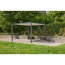 Pergola 'Libera' anthrazit 315 x 217 cm ohne Dachbezug